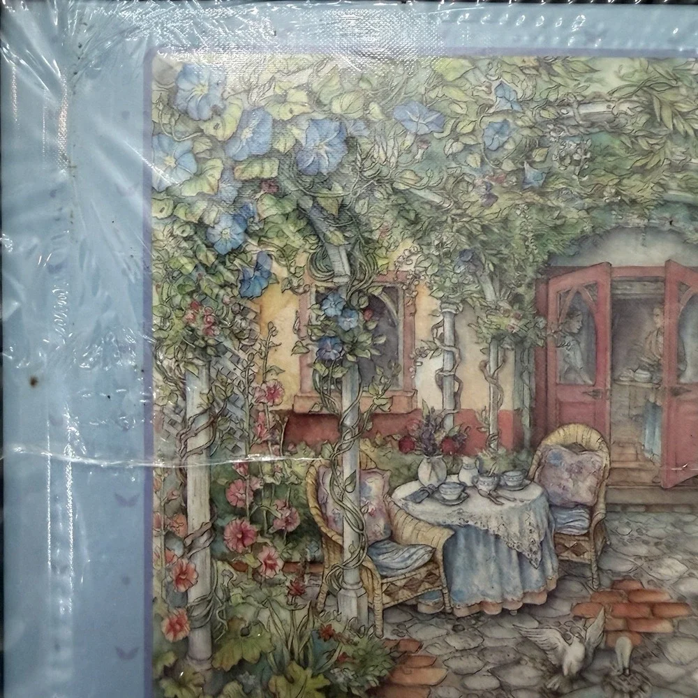 Vintage Kim Jacobs Morning Glory Tea Guest Book NOS Sealed